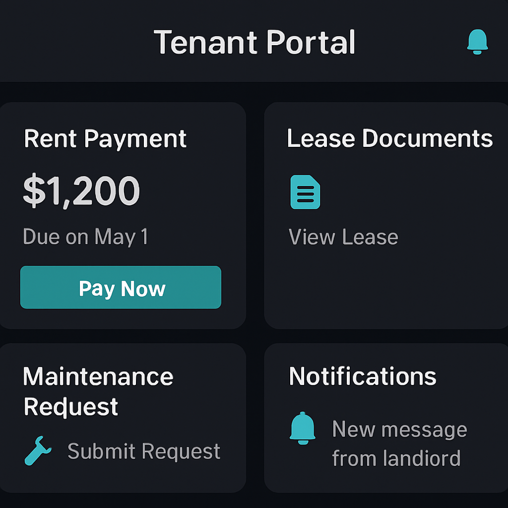 ZubaRent tenant portal mobile app for paying rent